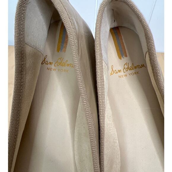 NWOB Sam Edelman Felicia Luxe Ballet Flat in Buff Tan Size 9.5 - Picture 8 of 8